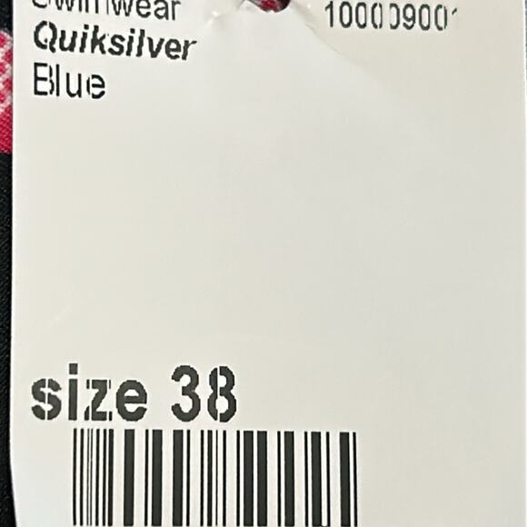 Quiksilver Blue and Pink Board Shorts Vibrant Patchwork Design Size 38 - Picture 4 of 7